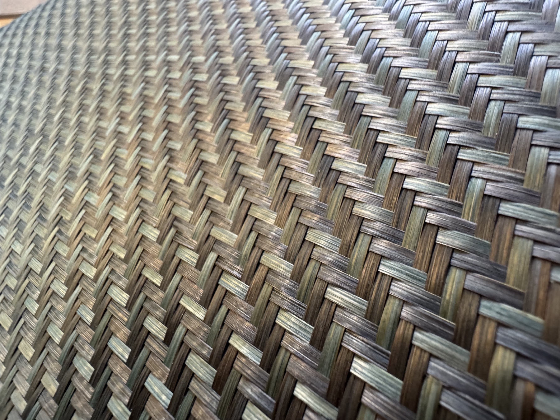 Ember Weave herringbone bamboo structure